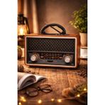Telkur M-157BT Nostaljik Radyo Görünümlü Bluetooth,hafıza Kartı,usb Bellek,aux ve Radyo Destekli Hoparlör Gri - Çok Renkli