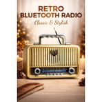 Telkur MD-1908BT Nostaljik Radyo Görünümlü Bluetooth,hafıza Kartı,usb Bellek,aux ve Radyo Destekli Hoparlör Gold - Çok Renkli