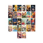 TELLGRAF Çiçekler Hat Temalı Kartpostal Seti (10x15 cm 26 Adet)