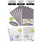 Telli Dosya Plastik A4 10 Lu Poşet Dosya 50 Li A4 Fotokopi Kağıdı 100 Adet 1 Paket Ekonomik Kaliteli Şeffaf Kapak Dosya
