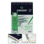 Telli Eskiz Defteri Canson 1557 A3 Spiralli 40 Yaprak 1 Adet 120 Gr 297X420 Mm Üstten Açılmalı Karakalem Sketch Book