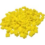 Telli Kavrak Seramik Mozaik Taşı _ Sarı Kare_ 250 Adet Ölçü( 8X8X3)MM - Cream Yellow