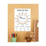 Telling The Time-Saat Kaç Ingilizce Çocuk Eğitim Tekli Pvc Poster 21X30 cm