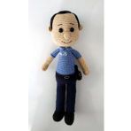 Telsizli Polis Bebek Amigurumi Organik Oyuncak