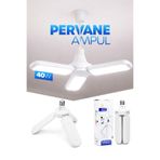 Telvesse 40W 3 Kanatlı Pervane LED Ampul 27 LED Tasarruflu E27 Ev Ampul 4000 Lümen Lamba LD03