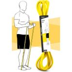 Telvesse 5 kg Direnç Bandı Kas Geliştirme Lastiği Fitness Pilates Cross Training Bant Sarı - Hafif Sert