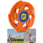 Telvesse Frisbee Fırlatma Diski Disk Atma Oyunu Çocuk Yetişkin Plaj Bahçe Oyuncak 24 Cm Turuncu Frizbi