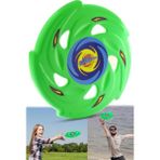Telvesse Frizbi Fırlatma Diski Disk Atma Oyunu Çocuk Yetişkin Plaj Bahçe Oyuncak 24 cm Yeşil
