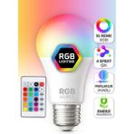 Telvesse Kumandalı Rgb Renkli LED Ampul 9W E27 Parlaklık | Renk Değiştiren Dimmerli LED Aydınlatma Lamba - 1 - 10 W