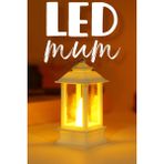Telvesse LED Mum Mini Dörtgen Tip Pil Dahil Dumansız Alev Ledli Yapay Dekoratif Mum Dekor Işığı Beyaz PT434 - 1 Adet
