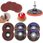 Telvesse Spiral Taşlama Cırt Zımpara Metal Kesme Tel Fırça Seti (25 Parça) - 1 Adet