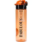 Telvesse Su Matarası Tritan Geniş Ağız Su Şişesi Fabulous Spor Matarası Suluğu Bpasız 630 ml Turuncu 0102 - 1 Adet