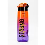 Telvesse Su Matarası Tritan Geniş Ağız Su Şişesi Grafiti Spor Matarası Suluğu BPAsız 800 mL Turuncu 0104