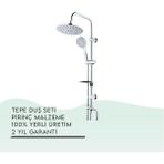 Tema 53230 Krom Rain Tondo Tepe Duş Seti