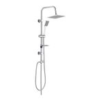 Tema 53240 Rain Quadro Tepe Duş Takımı Seti Krom