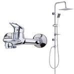 Tema 61021 Solo Banyo Bataryası ve Tema 53240 Rain Quadro Banyo Tepe Duş Takımı Seti