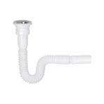 Tema Magic Flex Körüklü Lavabo Sifonu Beyaz