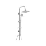 Tema Rain-Pratik 1F Kare Tepe Sürgülü Duş Seti Krom Kaplı Ergonomik Kullanım Özellikleriyle