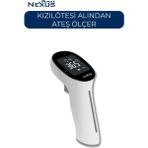 Temassız Infrared Alın Termometresi, Uzaktan Ölçüm, Hızlı ve Güvenilir - Ahşap - Beyaz