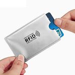 Temassız Kredi Banka Kimlik Kartı Koruyucu Kılıf Hırsızlık Önleyici Rfid Nfc Antistatik Aluminyum Metalize Poşet