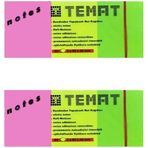 Temat 3x50x40 mm 2'li Karışık Renk Not Kağıdı