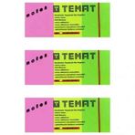 Temat 3x50x40 mm 3'lü Karışık Renk Not Kağıdı