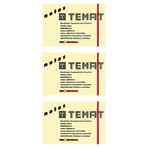 Temat 50X75 mm Pastel Sarı 3'lü Yapışkanlı Not Kağıdı