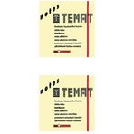 Temat 75 X 75 mm 2'li Pastel Sarı Postit - Yapışkanlı Kağıt