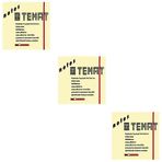 Temat 75 X 75 mm 3'lü Pastel Sarı Postit Yapışkanlı Kağıt