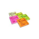 Temat 75 X 75 mm Fosforlu Pembe Postit Yapışkanlı Kağıt