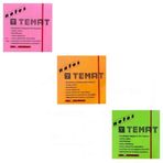 Temat 75 X 75 mm Fosforlu Turuncu Pembe Yeşil Postit Yapışkanlı Kağıt
