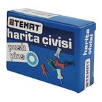 Temat Renkli Harita Çivisi