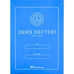 Temel 8 Ders Yoklamasız Ders Defteri Mavi Plastik Kapaklı