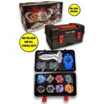 Temel Beyblade Metal Assembled Gyro Tool Box BB - 888 - Yeni Nesil Çantalı Beyblade Metal Topaç 8 li Set