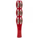 Temel Plastik Çubuk Tef 6 Zilli Kırmızı 26 Cm By11-11