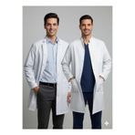 temex ERKEK DİK HAKİM YAKA BEYAZ SAYA ÖNLÜK ÖĞRETMEN /DOKTOR GÖMLEĞİ UZUN KOLLU İŞÇİ KIYAFETLERİ