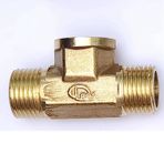 Temhyu G1/8 G1/4 G3/8 G1/2 Pnömatik Tesisat Pirinç Boru Bağlantısı Erkek/Dişi Dişli Tee Tipi Bakır Bağlantı Elemanları Su Yağı Gaz Adaptörü (Renk: Erkek-F-M, Boyut: 3/8")