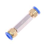 Temhyu Pnömatik Çek Valf Tek Yönlü Hava Gaz Valfi Tek Yönlü Valf Pirinç Valf Hava Kompresörü Adaptör Bağlantısı 6 mm 8 mm 10 mm 12 mm OD Hortum (Renk: F)