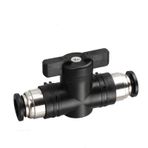 Temhyu Pnömatik Hava Akış Kontrol Vanası Bağlamak İçin İtmeli Montaj Birliği Manuel Valf 4 mm 6 mm 8 mm 10 mm 12 mm (Renk: BUC-8 mm)