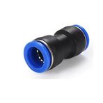 Temhyu Pnömatik Hava Konnektörleri Hızlı Çıkarma Bağlantı Parçaları 8 mm 6 mm 10 mm Push In Hortum Konnektörü SA Gaz Kelebeği Valfi Pnömatik Parçalar (Renk: PU, Boyut: 8mm)