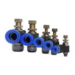 Temhyu SL Tip 4 6 8 10 12 mm Hızlı Bağlantı Pnömatik Bağlantı M5 1/8" 1/4" 3/8" 1/2" Hava Hızı Ayar Valfi Gaz Kelebeği Valfi (Renk: SL8-04)