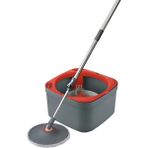 Temiz ile Kirli Suyu Ayıran Otomatik Temizlik Microfiber Döner Başlıklı Mop Seti - standart