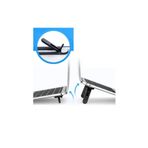 Temiz Pazar 2 Kademeli Katlanabilir ve Yapışkanlı Laptop Standı Siyah