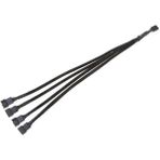 Temiz Pazar 4 Pin Fan Çoklayıcı Y Pwm Çoklayıcı Splitter Kablosu 4 Port