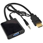 Temiz Pazar 4488 Hdmi To Vga Ses Destekli Monitör Dönüştürücü Kablo Çevirici Adaptör