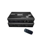Temiz Pazar 4669 Kumandalı Usb 3.0 4k Hdmi Kvm Switch 2 Port Rj45 Ethernet Pc Kasa Klavye Mouse Çoklayıcı