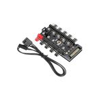 Temiz Pazar 4988 10 Port Fan Power Sata Güç Switch Pwm Çoklayıcı
