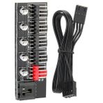 Temiz Pazar Fan Çoklayıcı 5 Port Y Pwm Splitter 4 Pin Hub Cpu Kablo Çoğaltıcı