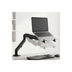 Temiz Pazar Profesyonel Amortisörlü 2’si 1 Arada Laptop Ve Monitör Standı – Ayarlanabilir Ergonomik Masaüstü Kol,