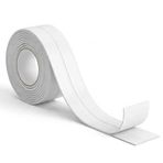 Temiz Pazar Su Sızdırmaz Kenar Bandı, Beyaz, PVC, 3.2m, Mutfak ve Banyo için Yapışkanlı Sızdırmazlık Şeridi